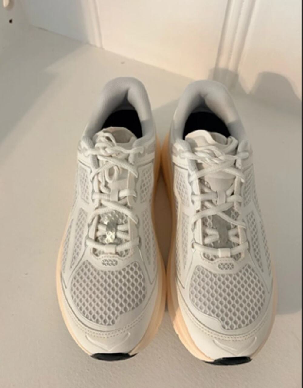 Hoka One One Clifton One9 Sneakers White Frost Cosmic Grey Women's 10 Men's 9